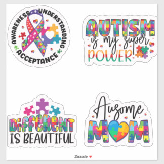 Autisme Bewustzijn Extra grote Vinyl Sticker Laken