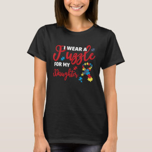 Autisme Bewustzijn Familie Ik Draag Een Puzzel Voo T-shirt
