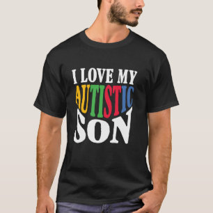 Autisme Bewustzijn Familie Match Moeder Vader Ik H T-shirt