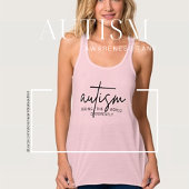 Autisme bewustzijn Flowy Racerback Tank Top