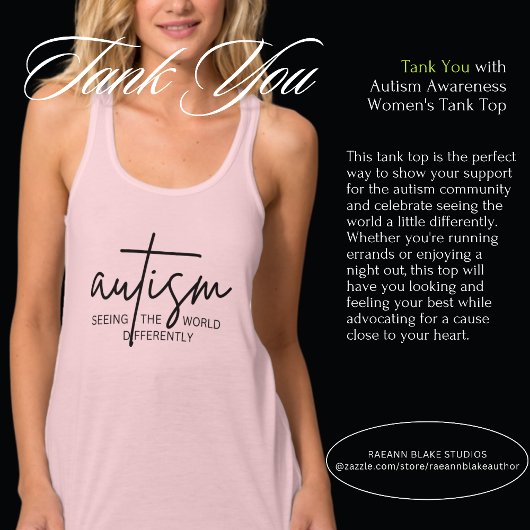 Autisme bewustzijn Flowy Racerback Tank Top