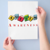 Autisme Bewustzijn Flyer (Hand)