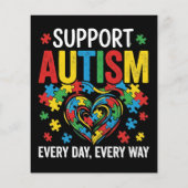 Autisme bewustzijn flyer (Achterkant)