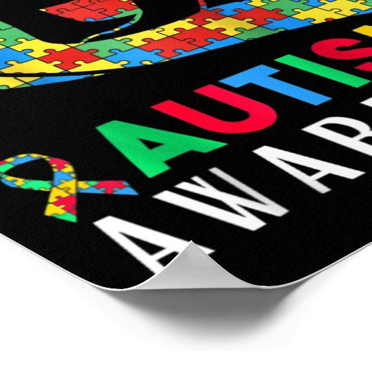 Autisme Bewustzijn Gehandicapten Maand Ondersteuni Poster (Hoek)