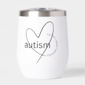 Autisme Bewustzijn Geïsoleerde Roestvrij Wijn Tumb (Voorkant)