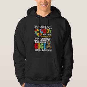 Autisme bewustzijn Gigi Autistische Hart Trots Aut Hoodie