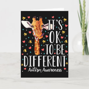 Autisme bewustzijn Giraffe Het is ok om anders te  Kaart