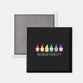 Autisme Bewustzijn Gnoom Neurodiversiteit Geschenk Magneet (Voorkant / Achterkant)