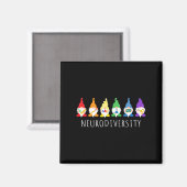 Autisme Bewustzijn Gnoom Neurodiversiteit Geschenk Magneet (Voorkant / Achterkant)