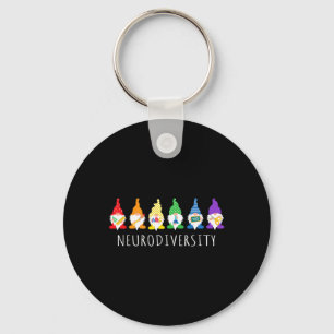 Autisme Bewustzijn Gnoom Neurodiversiteit Geschenk Sleutelhanger
