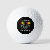 Autisme bewustzijn golfballen (Voorkant)