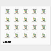 Autisme Bewustzijn Grappig Kikker Meme Autisme Ond Ronde Sticker (Vel)