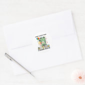 Autisme Bewustzijn Grappig Kikker Meme Autisme Ond Ronde Sticker (Envelop)