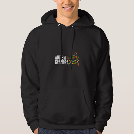 Autisme Bewustzijn Grootvader Hoodie (Voorkant)