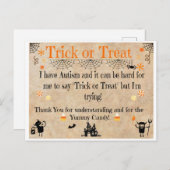 Autisme Bewustzijn Halloween Kaarten (Voorkant / Achterkant)