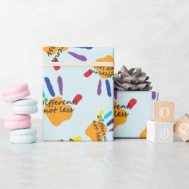 Autisme Bewustzijn Handen Verschillend Niet Minder Cadeaupapier