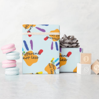 Autisme Bewustzijn Handen Verschillend Niet Minder Cadeaupapier