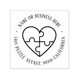 Autisme bewustzijn Harde puzzelnaam Terug Adres Zelfinktende Stempel