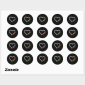 Autisme - bewustzijn Harde Puzzle Piece Support Au Ronde Sticker (Vel)