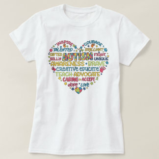 Autisme Bewustzijn Hart Puzzel Stuk Pride T-shirt