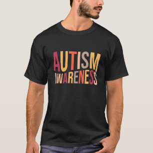 Autisme Bewustzijn Hart Steun Autistische Maand T-shirt