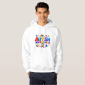 Autisme Bewustzijn Heren Pullover Hoodie (Voorkant volledig)