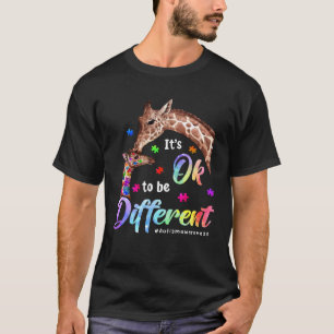 Autisme Bewustzijn Het Is Ok Om Anders Te Zijn Gir T-shirt