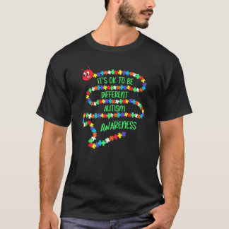 Autisme bewustzijn Het is ok om anders te zijn Puz T-shirt