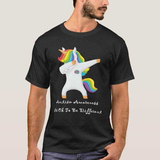 autisme bewustzijn het is ok om anders te zijn t-shirt (Voorkant)