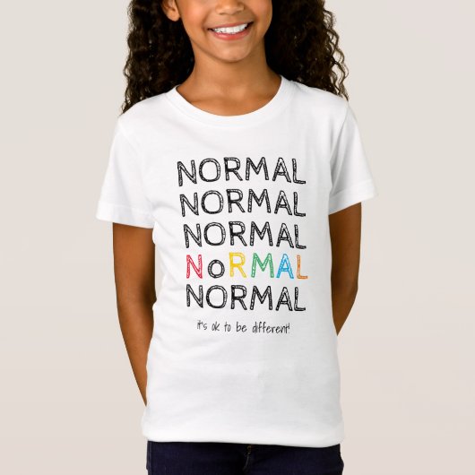 Autisme bewustzijn | Het is ok om anders te zijn T-shirt (Voorkant)