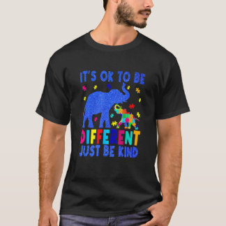 Autisme bewustzijn Het is ok om anders te zijn Wee T-shirt