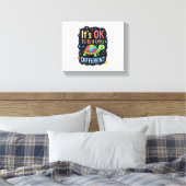 Autisme bewustzijn Het is ok om een beetje anders Canvas Afdruk (Insitu (Slaapkamer))
