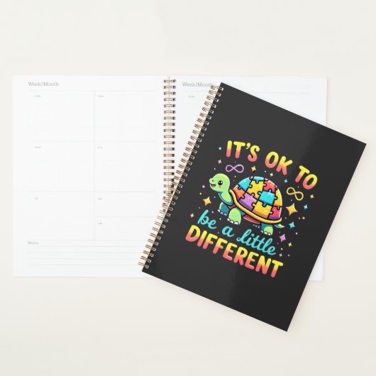Autisme bewustzijn Het is ok om een beetje anders Planner (Display)