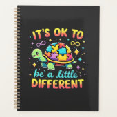 Autisme bewustzijn Het is ok om een beetje anders Planner (Voorkant)