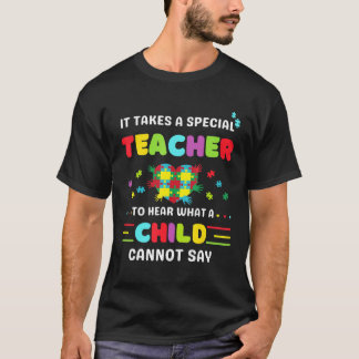 Autisme - bewustzijn Het neemt een speciale leraar T-shirt