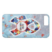 Autisme bewustzijn hoesje (Achterkant (Horizontaal))