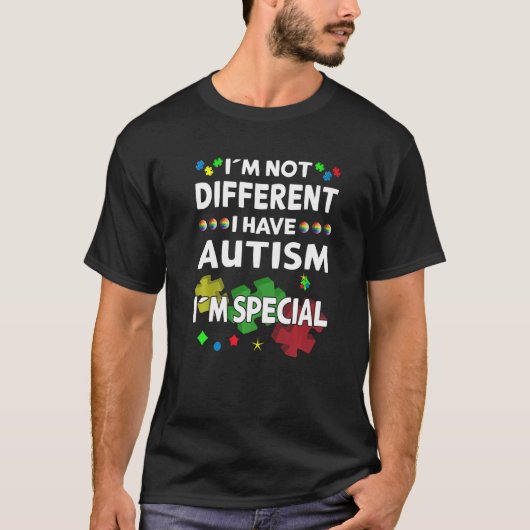 Autisme bewustzijn Ik ben niet anders dan ik ben s T-shirt (Voorkant)