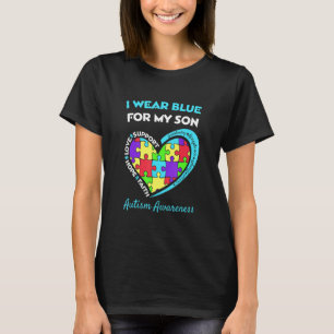 Autisme bewustzijn Ik draag blauw voor mijn zoon s T-shirt