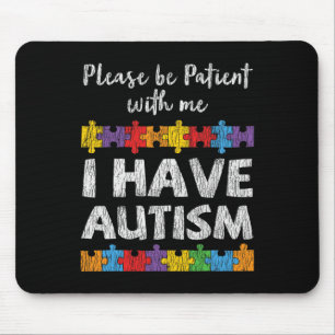 Autisme bewustzijn Ik heb autisme Autistische kind Muismat