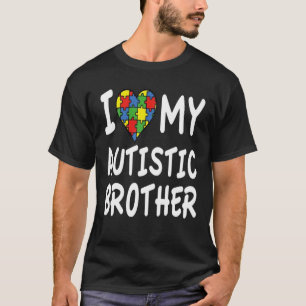 Autisme Bewustzijn Ik Hou Van Mijn Autistische Bro T-shirt