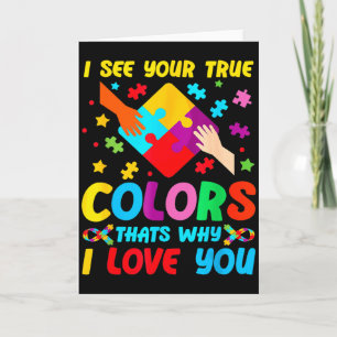 Autisme bewustzijn Ik zie je ware kleuren voor Tod Kaart