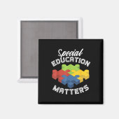 Autisme bewustzijn in het speciaal onderwijs magneet (Voorkant / Achterkant)