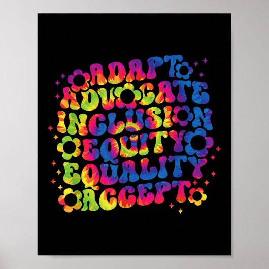 Autisme Bewustzijn Inclusie S Leraar Internationaa Poster (Voorkant)