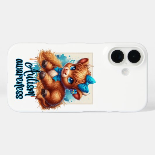 Autisme Bewustzijn iPhone case (Achterkant (horizontaal))