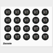 Autisme bewustzijn is OK om anders te zijn dan bro Ronde Sticker (Vel)