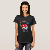Autisme Bewustzijn Kabouter Koppel Fiets Liefde On T-shirt (Voorkant volledig)