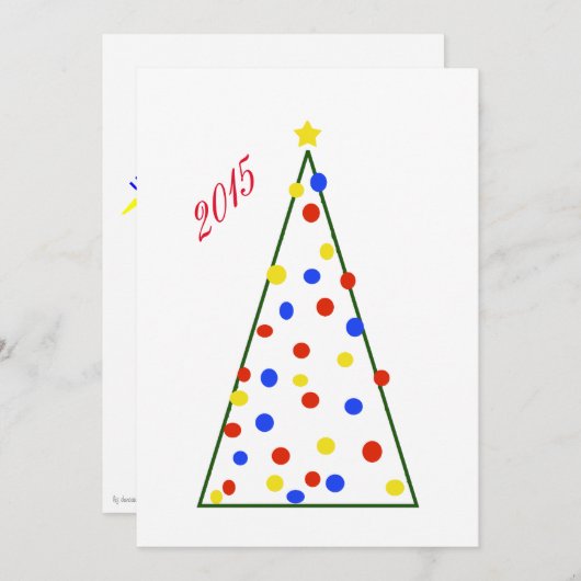 Autisme Bewustzijn Kerst Kaart (Voorkant / Achterkant)