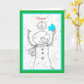 Autisme bewustzijn kerstkaart kaart (Gele Bloem)