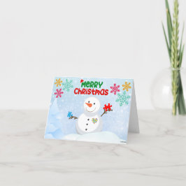 Autisme bewustzijn kerstkaarten bedankkaart