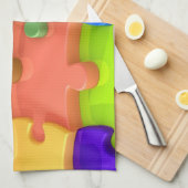 Autisme Bewustzijn Keuken Handdoek Multicolor 3DPu (Quarter Fold)